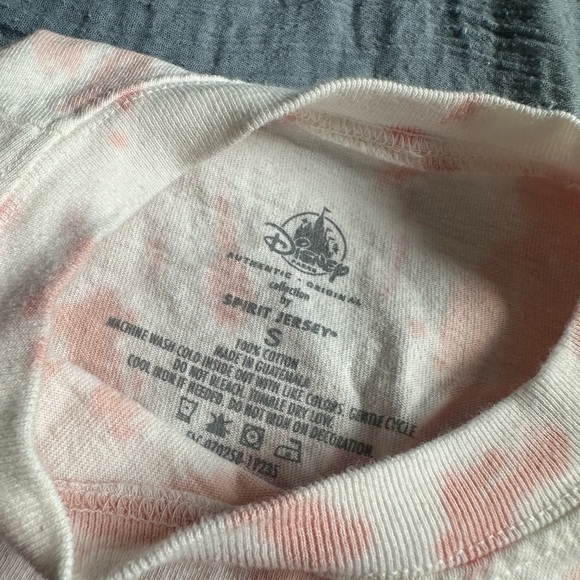 Pink Tie-Dye Disney World Spirit Jersey w/ rose gold puff ink lettering Small - Picture 5 of 8